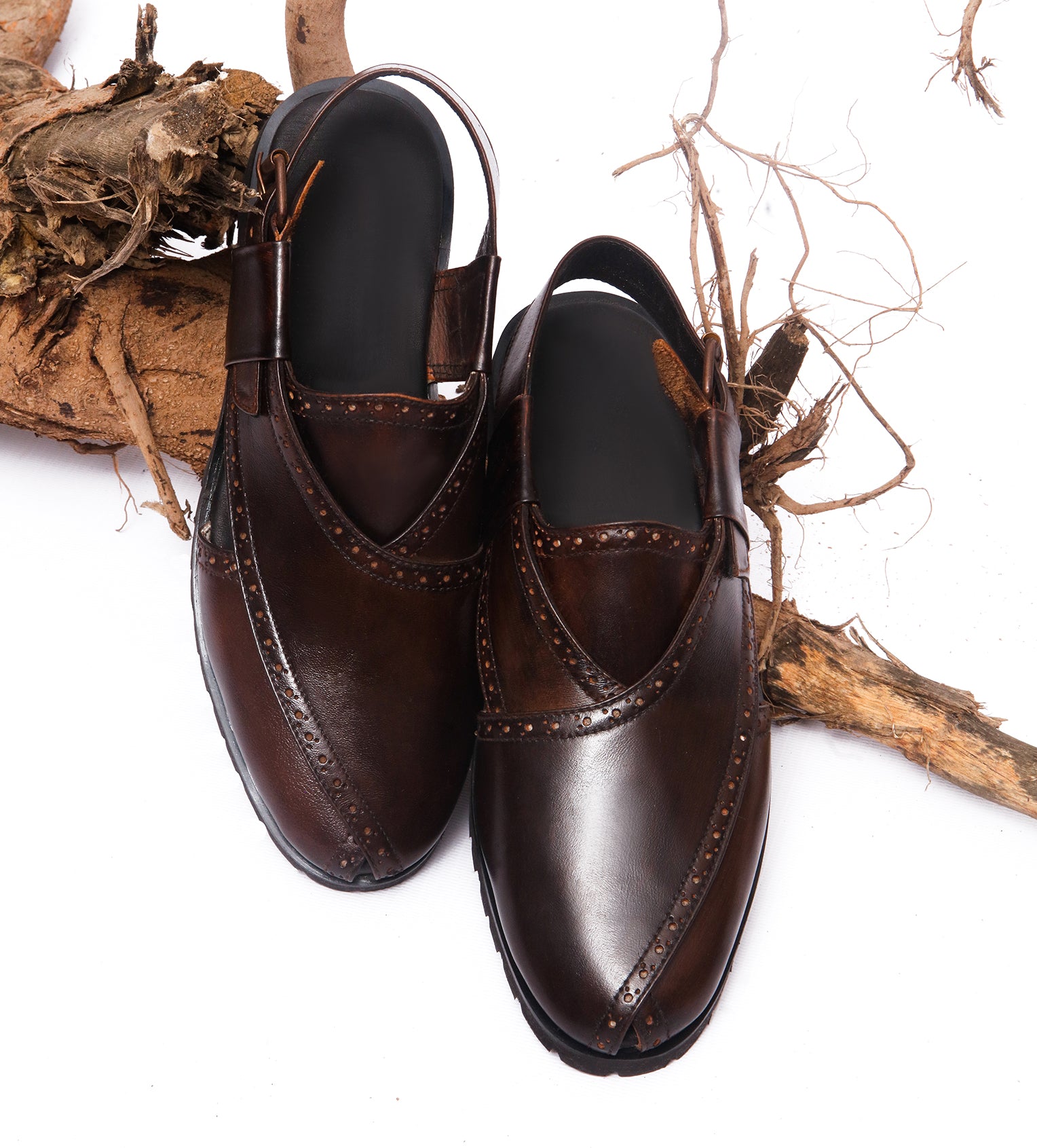 BROWN BROGUE PESHAWARI - MEN