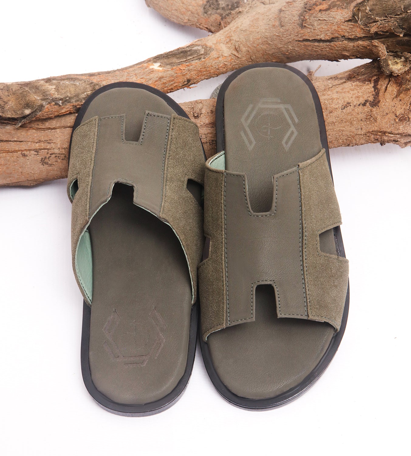 OLIVE GREEN 'H'  - MEN SOFTY