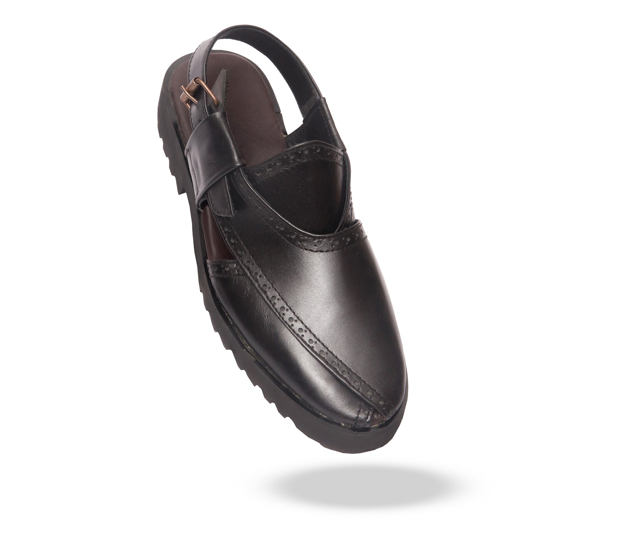 BLACK BROGUE PESHAWARI - MEN